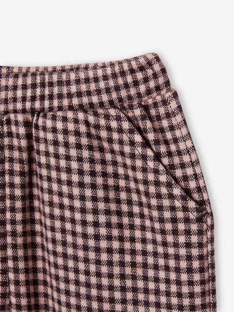 Chequered Trousers in Flannel for Babies chequered brown 