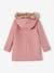 Hooded Duffel Coat with Toggles, in Woollen Fabric, for Girls blush+camel 