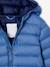 Lightweight Jacket with Recycled Polyester Padding & Hood for Boys BEIGE DARK SOLID WITH DESIGN+denim blue+English green+green+navy blue+petrol blue 