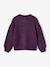 Soft Knit Cardigan for Girls aubergine+marl pink+vanilla 