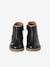 Leather Boots with Elastic, for Baby Girls black+Camel+navy blue 