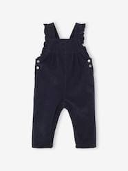 Baby-Corduroy Dungarees with Ruffles for Babies