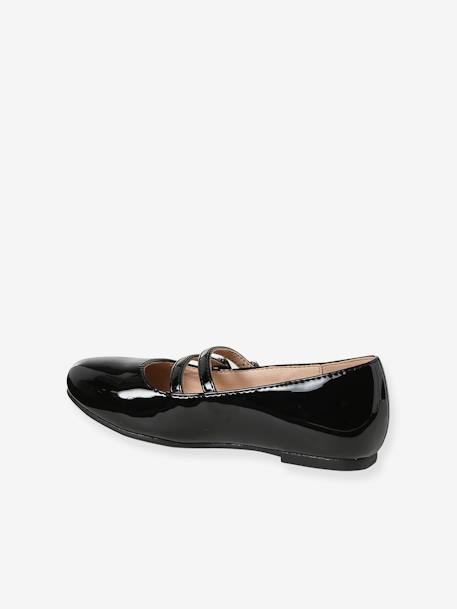 Ballerina Pumps with Two Straps black 