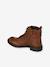 Newsboy Leather Boots for Girls brown 