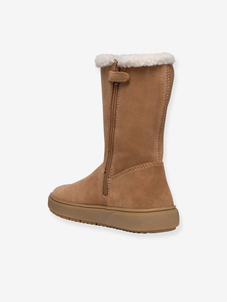 J Theleven Girl GEOX® fur-lined boots camel 