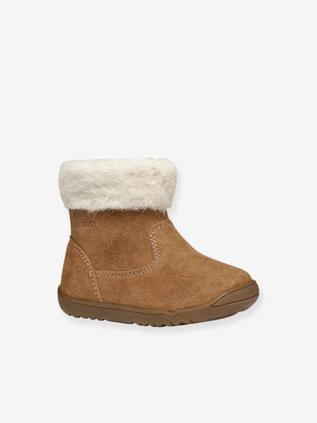 B Macchia Girl B464PC GEOX®  fur-lined boots camel 