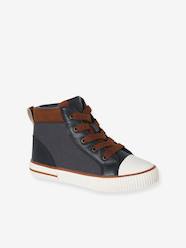 Shoes-Boys Footwear-High-Top Trainers with Laces & Zips for Children