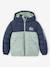 Two-tone Hooded Jacket with Recycled Polyester Padding, for Boys Electric Blue+hazel+sage green 