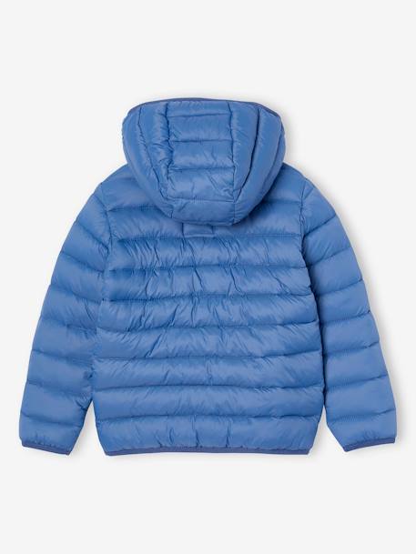 Lightweight Jacket with Recycled Polyester Padding & Hood for Boys BEIGE DARK SOLID WITH DESIGN+blue+denim blue+English green+green+navy blue+petrol blue 