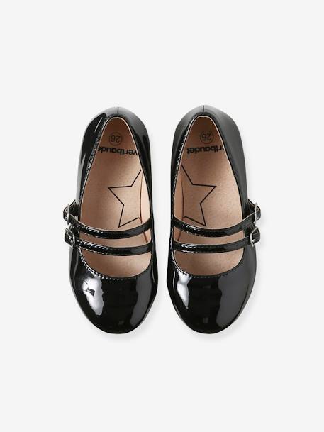 Ballerina Pumps with Two Straps black 