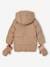 Down Jacket, Detachable Gloves, for Girls cappuccino 