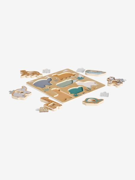 2-in-1 Puzzle in FSC® Wood, Tanzania green 