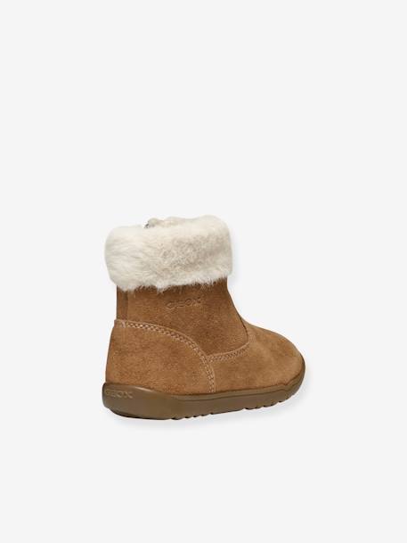 B Macchia Girl B464PC GEOX®  fur-lined boots camel 