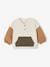 Fleece Sweatshirt + Corduroy Trousers Combo for Babies vanilla+WHITE LIGHT SOLID WITH DESIGN 