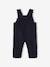 Corduroy Dungarees with Ruffles for Babies PURPLE DARK SOLID+slate blue 