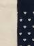 Pack of 2 Pairs of Tights with Heart Motifs for Baby Girls navy blue 