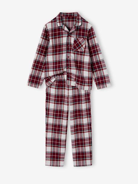 Chequered Christmas Pyjamas for Kids, Family Capsule Collection chequered red 