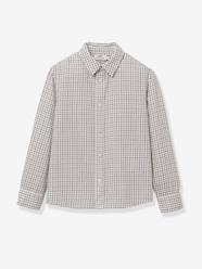 Boys-Shirts-CYRILLUS Tattersall checkered shirt