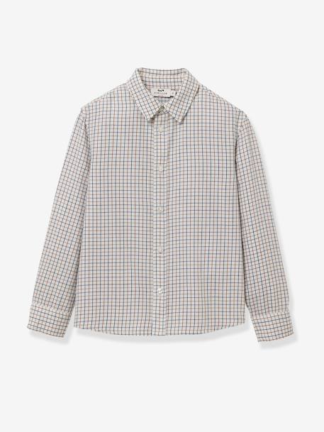 CYRILLUS Tattersall checkered shirt chequered beige 