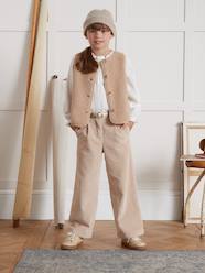 Girls-CYRILLUS wide-leg trousers