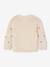 Jumper with Embroidered Flowers for Girls sand beige 