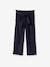 CYRILLUS wide-leg velvet pants for girls navy blue 