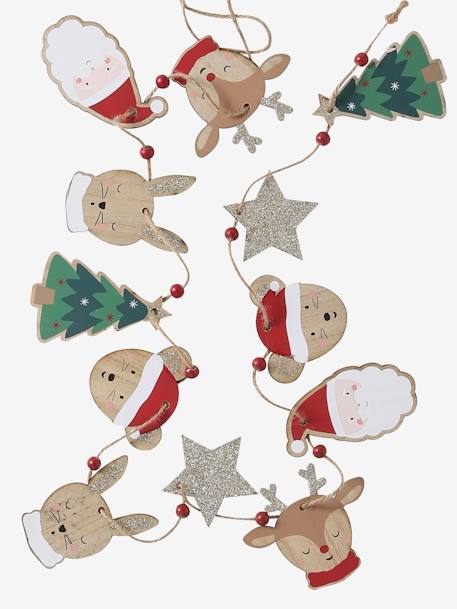 Father Christmas's Friends Wooden Garland wood 