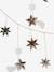 Christmas Garland in Wood with Gold-Coloured Moon & Stars gold 