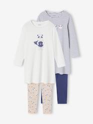 Pack of 2 Panda Nighties + Leggings for Girls