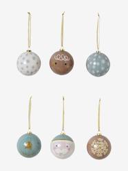 Bedding & Decor-Decoration-Pack of 6 Nordic-Type Christmas Baubles