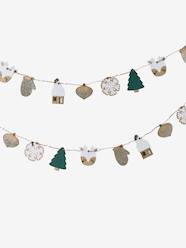 Bedding & Decor-Two-Tone Christmas Garland in Wood