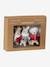 Pack of 3 Hanging Characters, Father Christmas's Friends red 