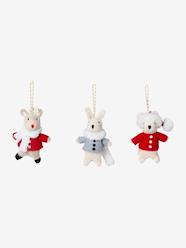 -Pack of 3 Hanging Characters, Father Christmas's Friends