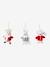 Pack of 3 Hanging Characters, Father Christmas's Friends red 