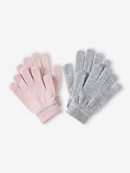 Girls-Pack of 2 Pairs of Magic Gloves, for Girls