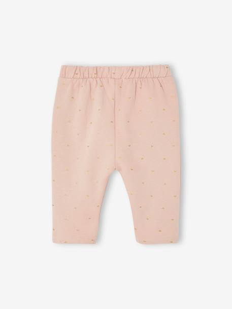 Fleece Trousers for Baby Girls Brown/Print+rosy+sage green+WHITE MEDIUM ALL OVER PRINTED 