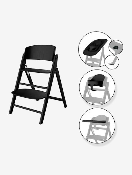 Click & Fold High Chair by CYBEX black+blue+white+wood 