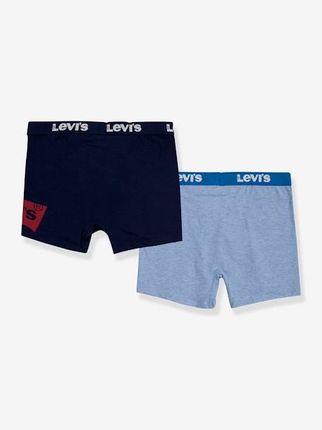 Pack of 2 Batwing LEVI'S KID'S boys' boxers navy blue 