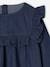 Ruffled Dress in Light Denim, for Girls deep blue 