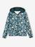 Sports Sweatshirt with Flower Print in Techno Fabric for Girls multicoloured+printed green 