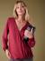 Blouse-Effect Top with Crossover on the Front for Maternity, ENVIE DE FRAISE bordeaux red 