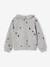 Christmas Sweatshirt with Printed Frilled Collar for Girls marl grey 