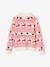 Jacquard Knit Christmas Jumper with Details in Shimmery Yarn for Girls ecru 