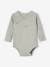 Pack of 5 Long Sleeve Bodysuits in Organic Cotton for Newborn Babies beige 