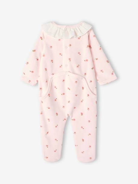 Pack of 2 Bambi Velour Sleepsuits by Disney® for Babies rose 