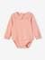 Pack of 2 Bodysuit Tops in Organic Cotton for Babies rose 