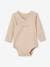 Pack of 5 Long Sleeve Bodysuits in Organic Cotton for Newborn Babies beige 