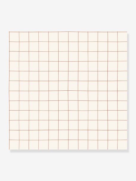 LILIPINSO Caramel Grid Wallpaper dark brown 