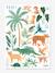 LILIPINSO Jungle Animals sticker sheet green 