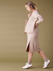 Maternity-Skirts-Knitted Jumper & Skirt Ensemble